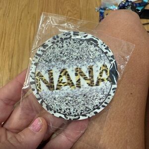 Leopard Print Nana car Coaster set